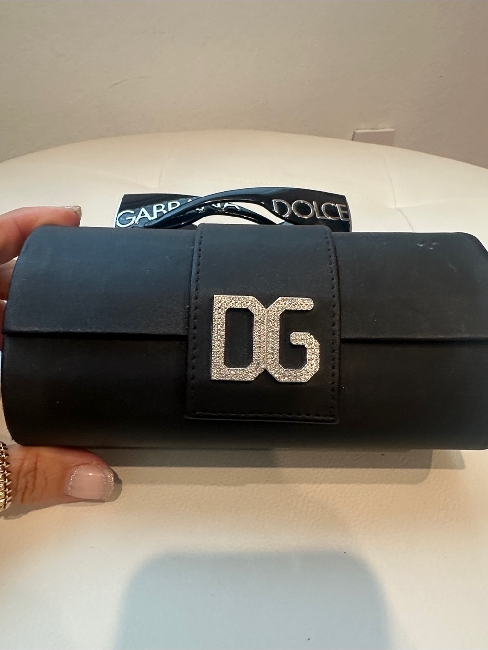 Dolce & Gabbana Black Shield Sunglasses with DG Logo Case - Picture 7 of 12